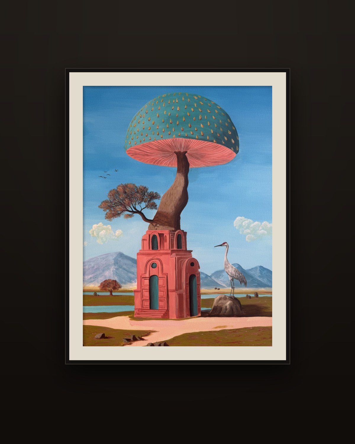 Framed print of Above and Under